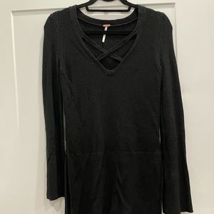 Free People Black Sweater